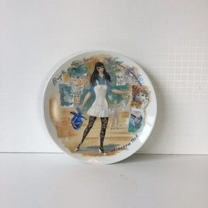 Vintage 1979 D'Arceau Limoges Collectors Plate “Brigitte En Mini Jupe 1965”